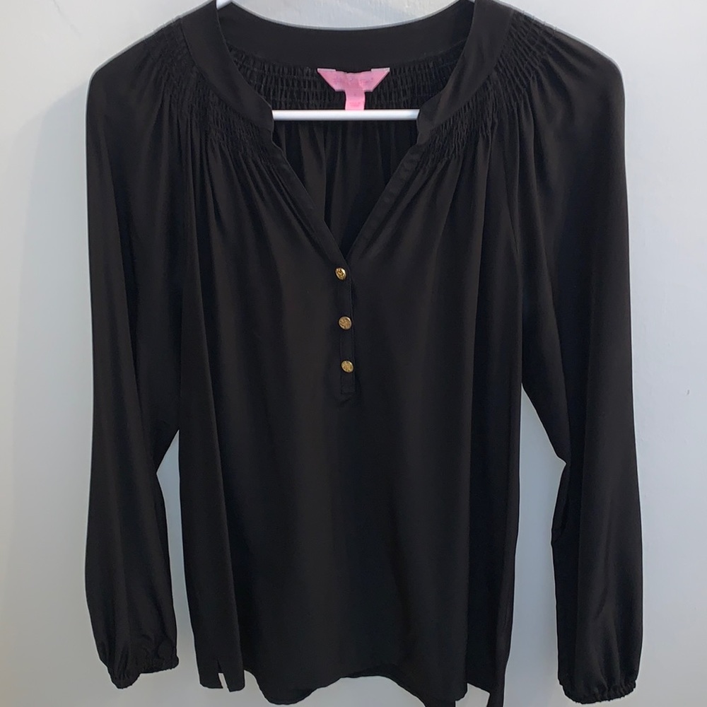Lilly Pulitzer Elsa Black Onyx Small S EUC